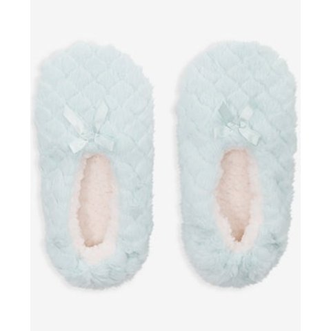 Charter ClubFaux-Fur Ped Slipper Socks Women