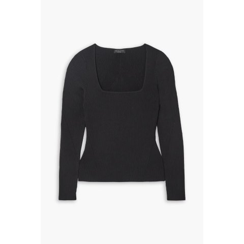 Asher 方领针织上衣