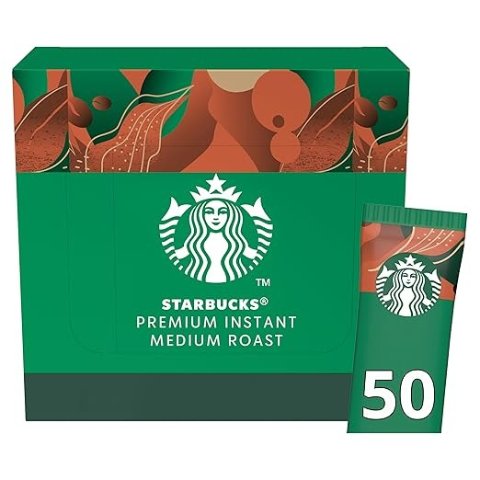StarbucksSTARBUCKS 中度阿拉比卡速溶咖啡 50条