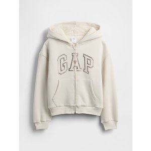 大童logo连帽外套