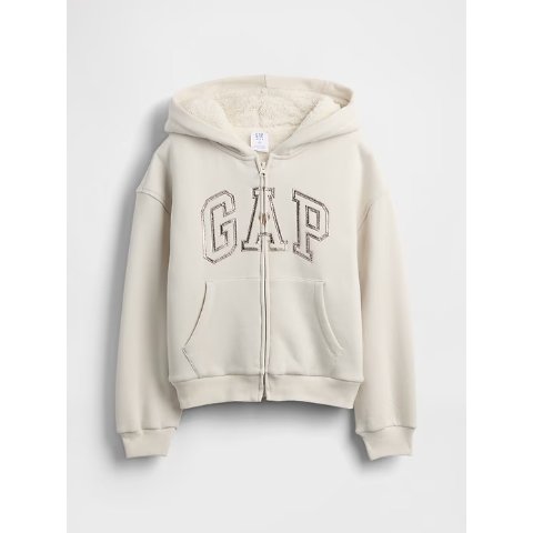 大童logo连帽外套