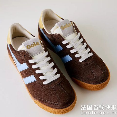 Gola咖蓝配色~今年超流行的Gola Elan 麂皮运动鞋