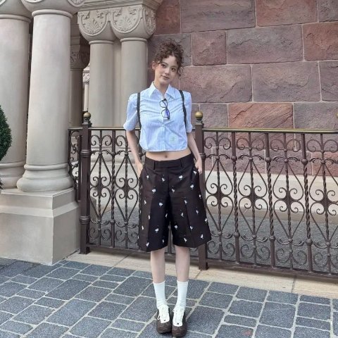 Thom BrownePinstripe Short Sleeve Shirt