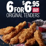 KFC 原味鸡套餐$6.95享6块啦！外酥里嫩超好吃