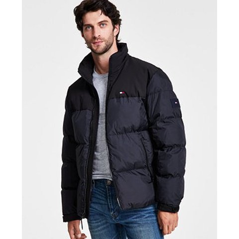 Tommy HilfigerMen s Mixed-Media Puffer Jacket - Macy s