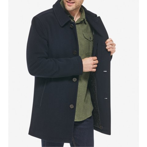 Men s Wool-Blend Car Coat