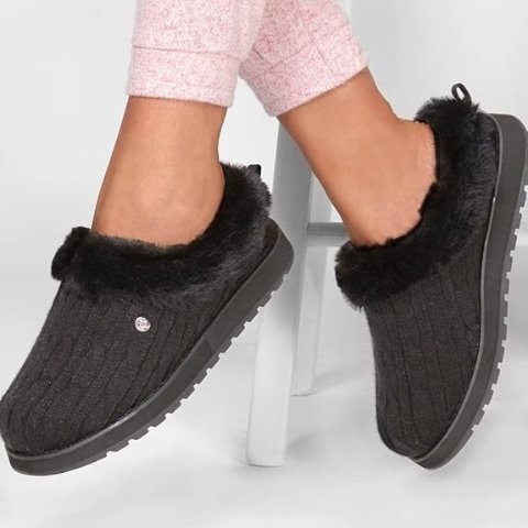Skechers Keepsakes 毛绒保暖鞋
