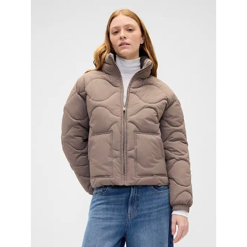 GapQuilted Nylon Jacket Relaxed Fit