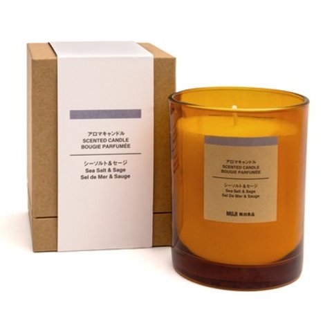 Muji海盐&鼠尾草香氛蜡烛 198g (可燃40小时)