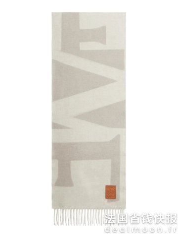 Loewe羊绒提花标志围巾