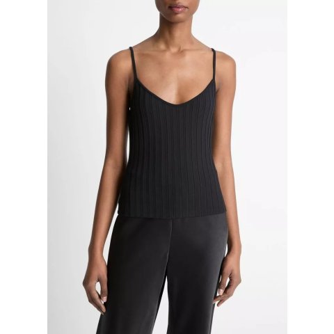 VinceRibbed V-Neck Camisole