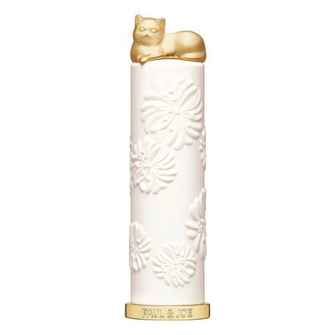Paul & JoeLimited R Lipstick Case White with Gold Cat