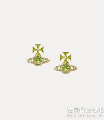 Vivienne WestwoodMila 耳环 翠绿水晶