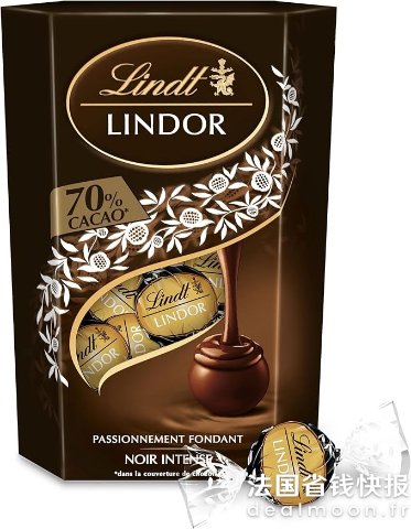 Lindt LINDOR 黑巧克力 200克