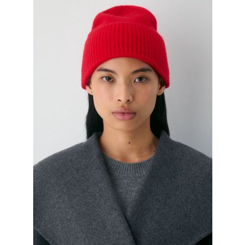 Cashmere 翻边羊绒帽