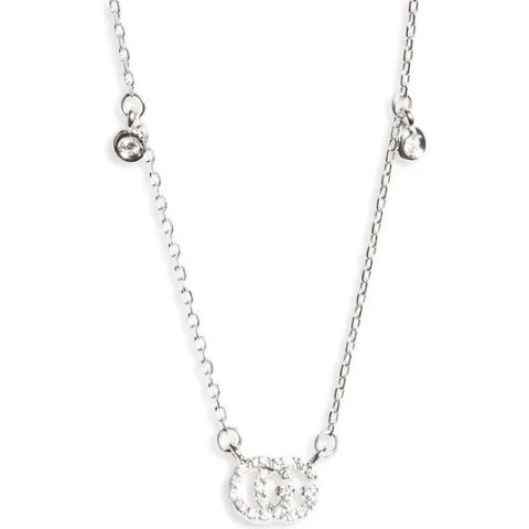 GucciDouble-G Diamond Pendant Necklace
