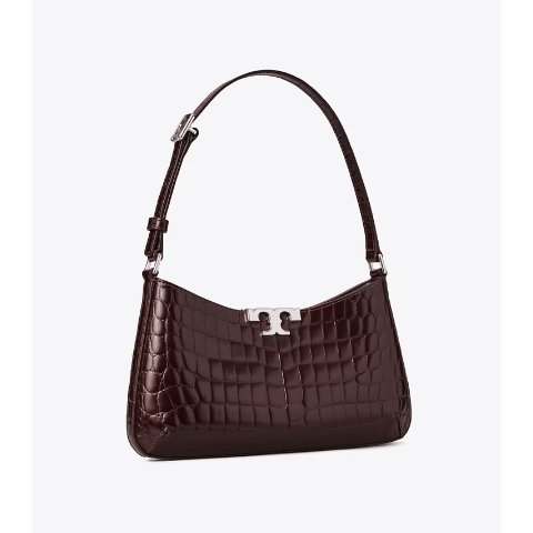 Tory BurchELEANOR Croc-Embossed Slim Shoulder Bag