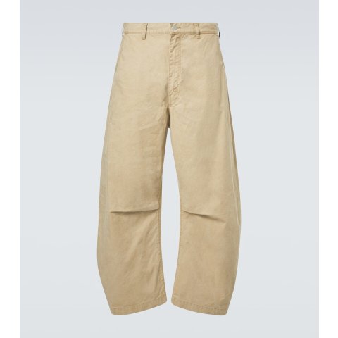 Comme Des GarconsMid-Rise Cotton Barrel-Leg Pants