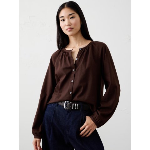 Banana RepublicPuff-Sleeve Top