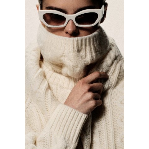 COSCable-Knit Wool-Cashmere Sweatshirt