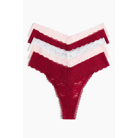 H&M蕾丝丁字裤 5条