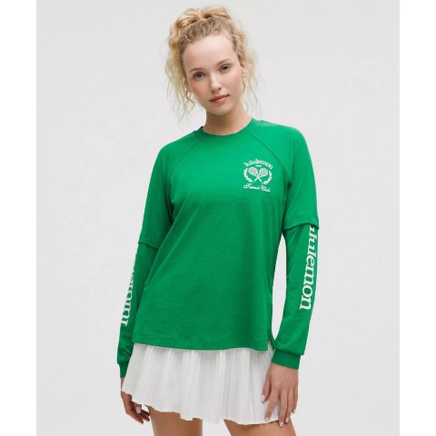 Tennis Club 长袖T恤 拼接款