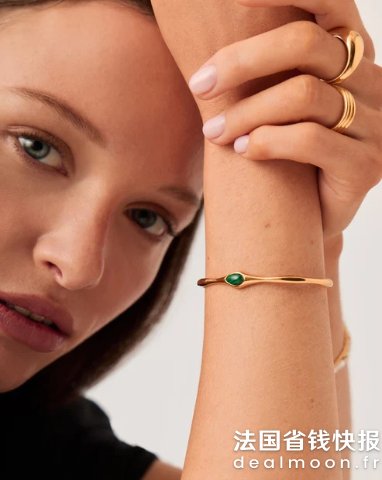 Missoma金手镯 孔雀石