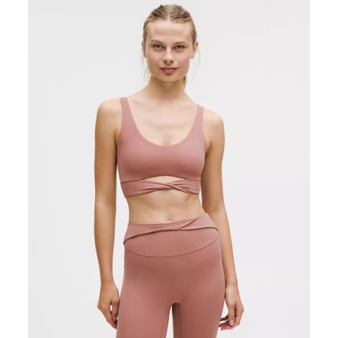 Nulu Twist-Front Scoop-Neck Bra Light Support