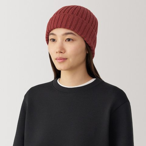 Muji100%羊毛；6色可选 男女同款！针织帽