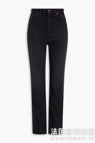 Acne Studios高腰修身直筒牛仔裤