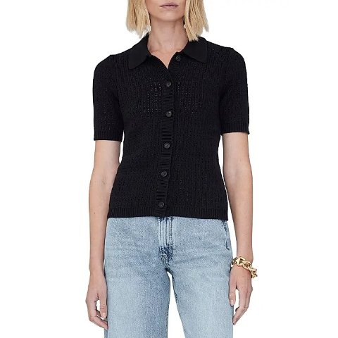 anine bingAlexis Sweater Polo Shirt M