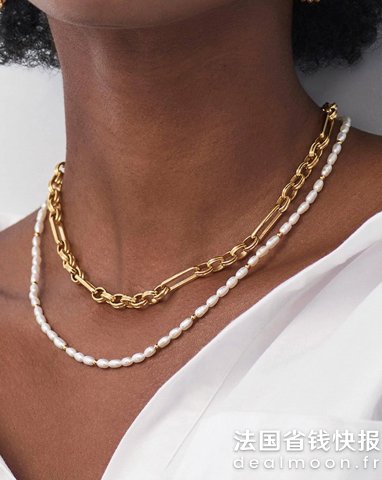 Missoma短粒珍珠串珠项链