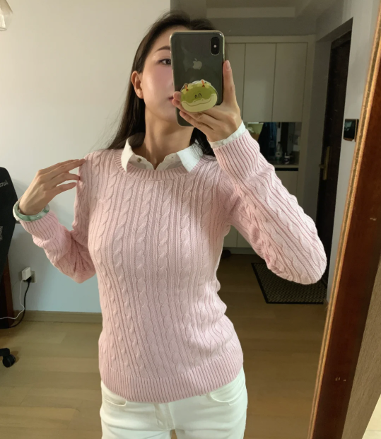 Icon 针织圆领毛衣