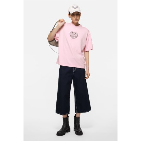 Acne StudiosHeart Logo Cotton T-Shirt