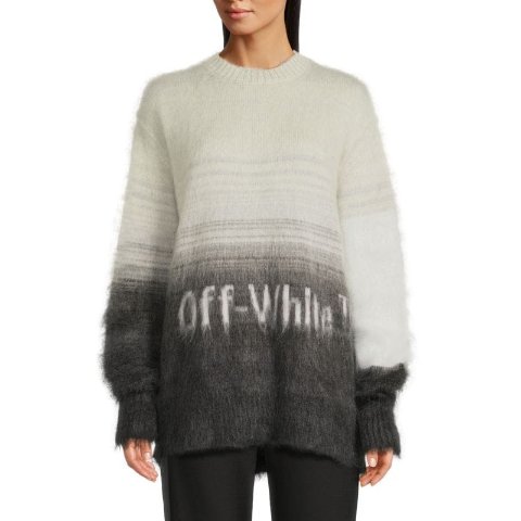 Off-WhiteLogo Mohair-Blend Sweatshirt