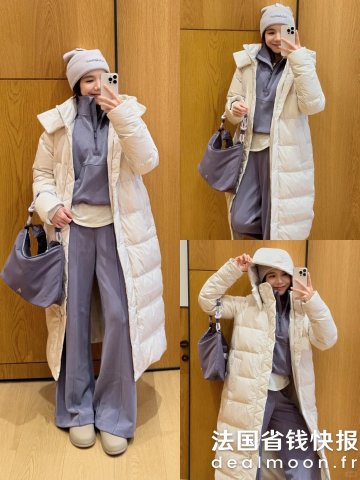 Lululemon长款羽绒服 蓬松度600