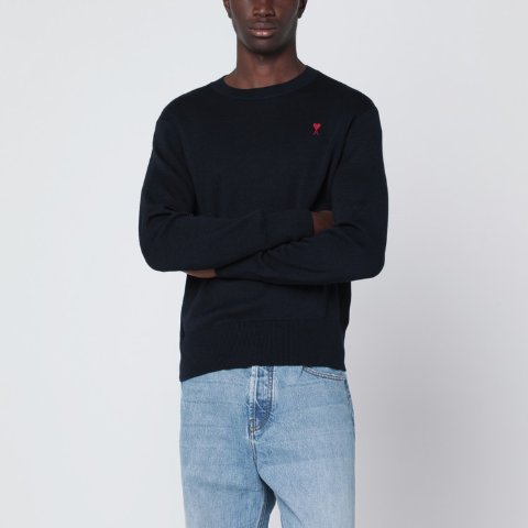 AMI Ami De Coeur 深蓝毛衣