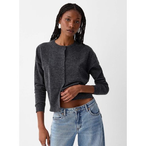 Covered Buttons 杰卡针织开衫