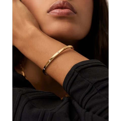 Missoma直接幻视卡某亚皓石18k金手镯