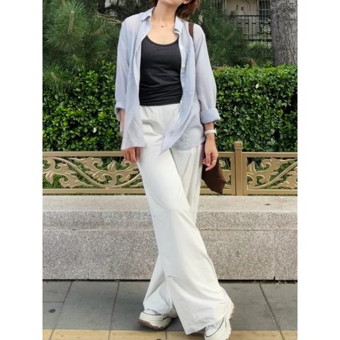 Lululemon松弛感拉满@ZN卓筱娜Swift 中腰阔腿裤