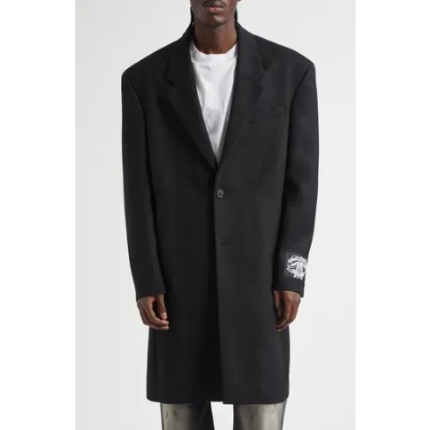 Acne StudiosSingle Breasted Wool Gabardine Topcoat