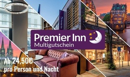 Premier Inn 酒店双人房 1晚