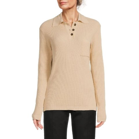 Tod sWaffle-Knit Mesh Polo Shirt