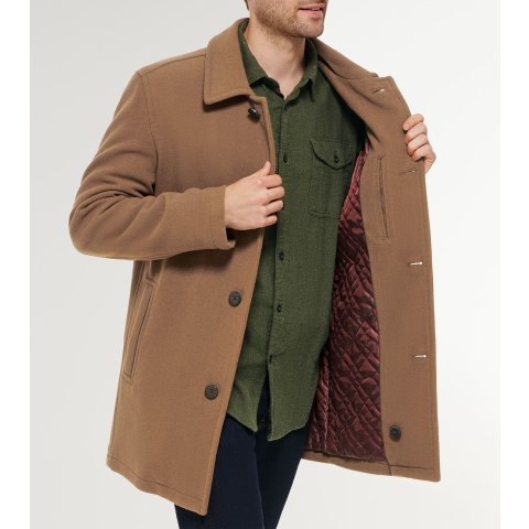 Men s Wool-Blend Car Coat
