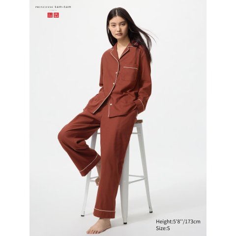 UniqloUNIQLO 长袖法兰绒睡衣 女