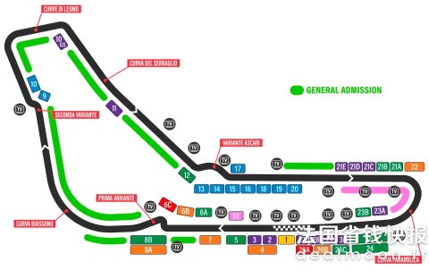 9.5 单日票F1 意大利大奖赛
