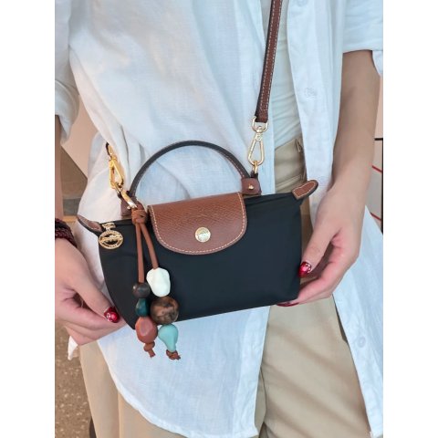 Longchamp@零零零mini 饺子包