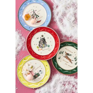 AnthropologieCaroline Stoneware Dessert Plate