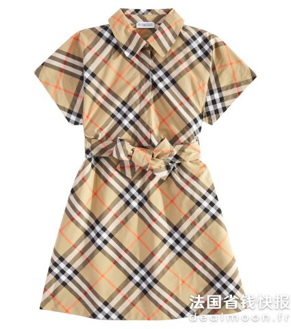 Burberry 格纹棉质连衣裙