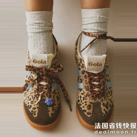 Gola性感中的小俏皮~鞋带都是小心机~Gola Elan 豹纹休闲鞋